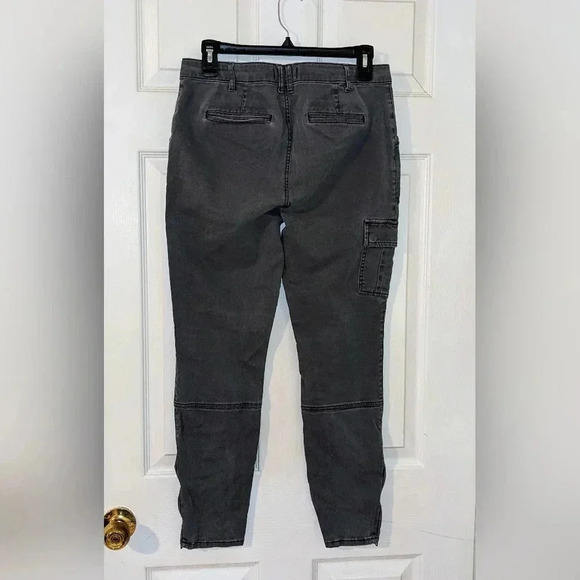 Abercrombie Fitch Cargo Pants Zip Ankle Womens 29 Slim‎ Gray - Picture 2 of 6